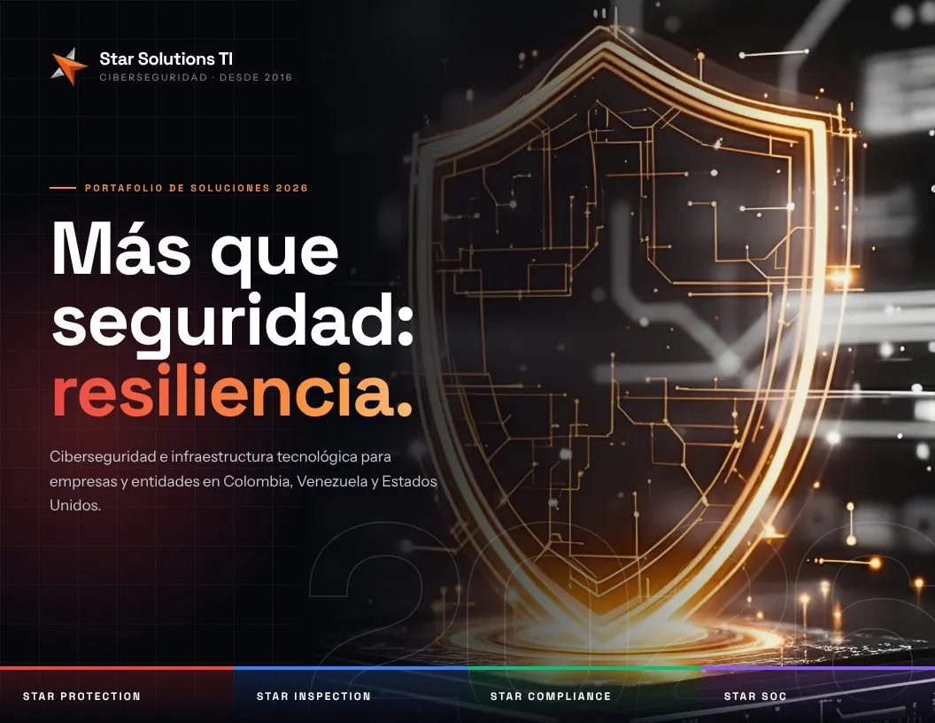 Portada del portafolio de soluciones 2026 de Star Solutions TI