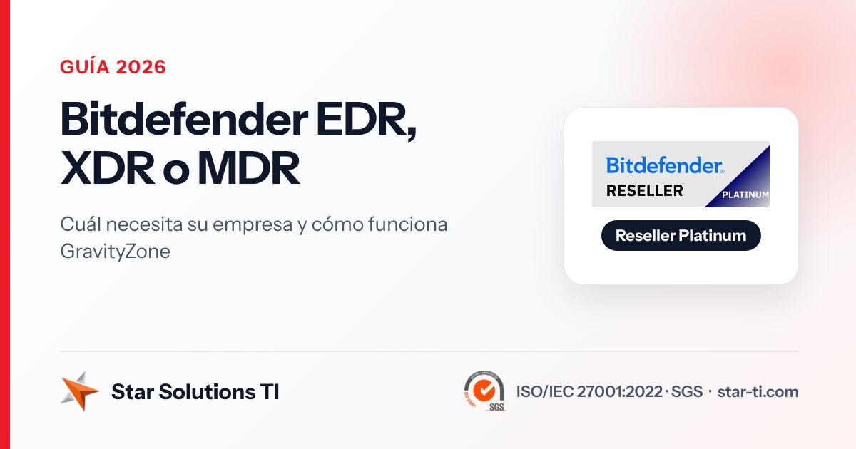 Bitdefender EDR, XDR o MDR: cuál necesita su empresa